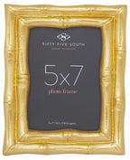 Gold Finish Bamboo Effect Photo Frame 5x7in | Hiba