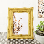 Gold Finish Bamboo Effect Photo Frame 5x7in | Hiba