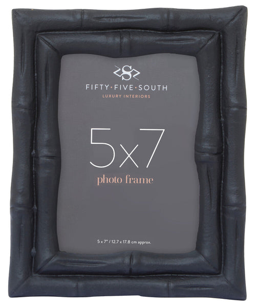 5 X 7 Black Finish Bamboo Effect Photo Frame | Hiba