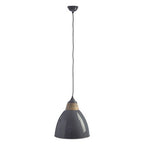 Large Grey Bell Shaped Pendant Light | Oslo