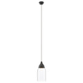 Grey Glass and Iron Pendant Light | Oslo