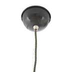 Grey Glass and Iron Pendant Light | Oslo