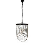 Long Glass Swirl Chandelier | Kensington Townhouse