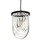 Long Glass Swirl Chandelier | Kensington Townhouse