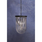 Long Glass Swirl Chandelier | Kensington Townhouse