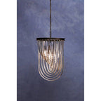 Long Glass Swirl Chandelier | Kensington Townhouse