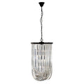 Long Glass Swirl Chandelier | Kensington Townhouse