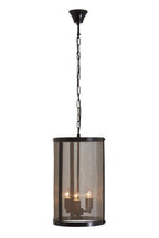 Black Finish Small Pendant Light with Hints of Gold | Hampstead