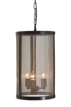 Black Finish Small Pendant Light with Hints of Gold | Hampstead