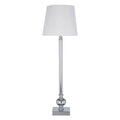 Table Lamp with Off White Silk Shade | Ursula