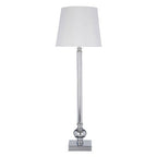 Table Lamp with Off White Silk Shade | Ursula