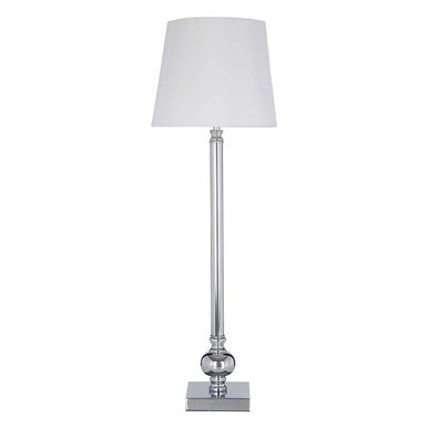 Table Lamp with Off White Silk Shade | Ursula