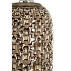 Table Lamp with Brown Linen Shade | Udele