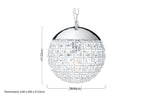 Crystal Beads Pendant Light | Kensington Townhouse