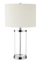 Glass Table Lamp with Cream Shade | Franklyn