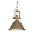 Medium Antique Brass Pendant Light | Lexington