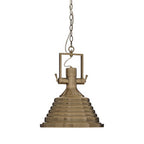 Medium Antique Brass Pendant Light | Lexington