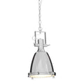 Small Chrome Plain Pendant Light | Lexington
