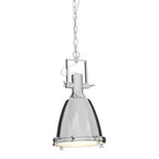 Small Chrome Plain Pendant Light | Lexington