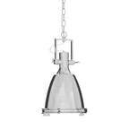 Small Chrome Plain Pendant Light | Lexington