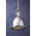 Large Chrome Plain Pendant Light | Lexington