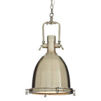 Large Antique Brass Pendant Light | Lexington