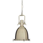 Large Antique Brass Pendant Light | Lexington