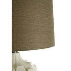 Table Lamp with Grey and Brown Shade | Usha