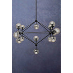 Matte Black 15 Arm Pendant Light | Abira