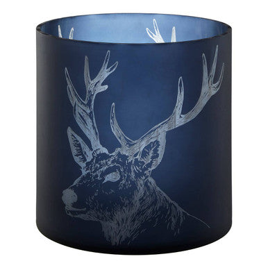 Large Blue Candle Holder | Stag