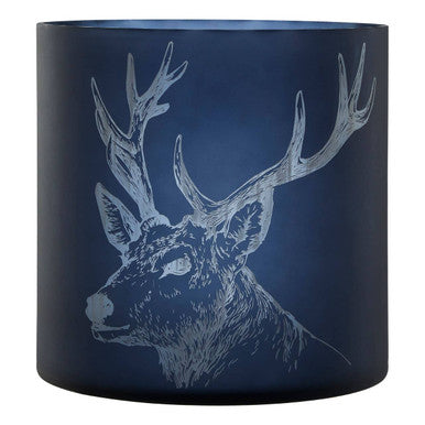 Large Blue Candle Holder | Stag