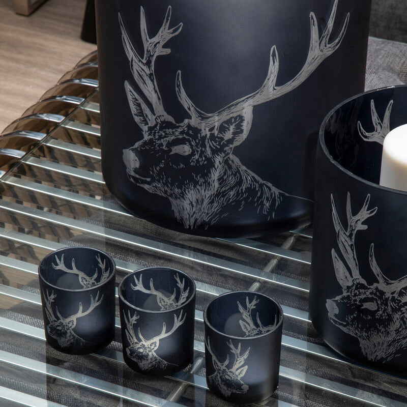 Large Blue Candle Holder | Stag