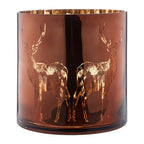 Large Brown Candle Holder | Stag