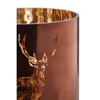 Large Brown Candle Holder | Stag