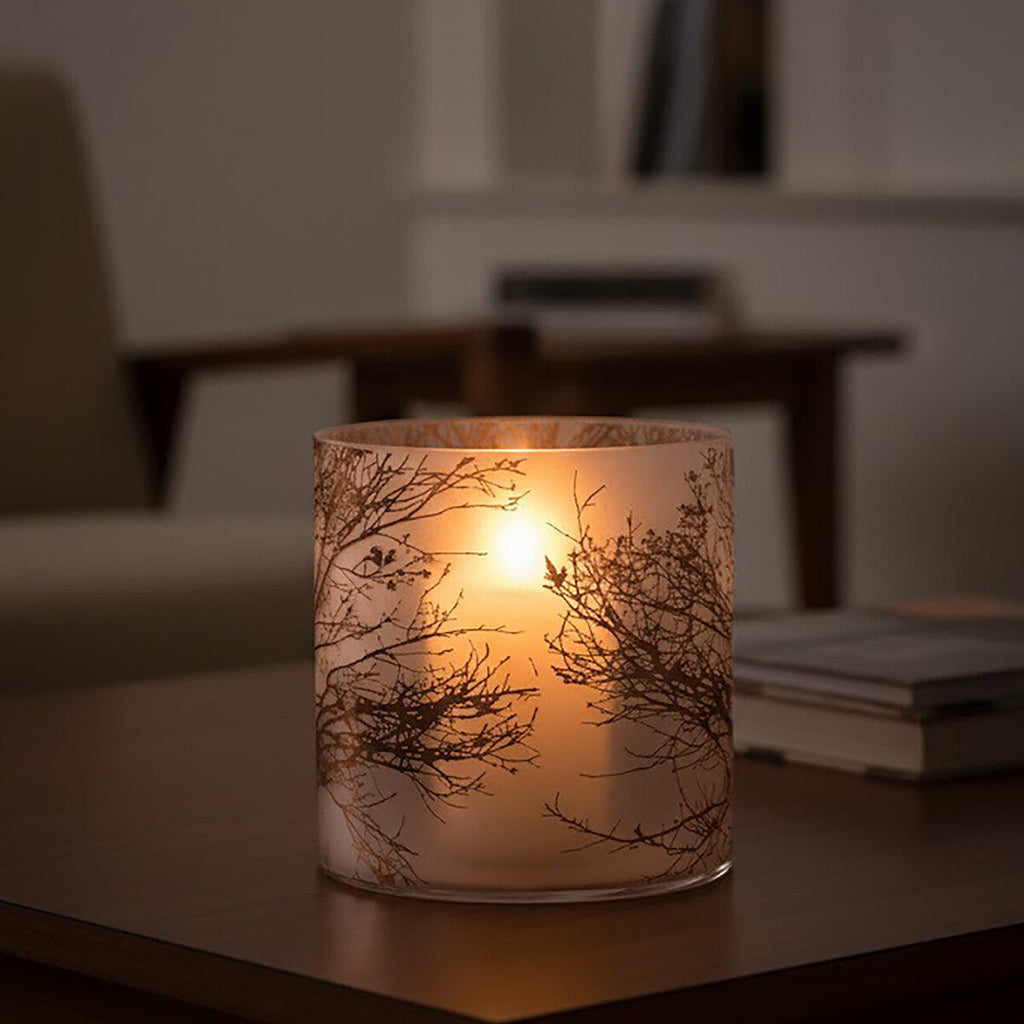 Large Glass Hurricane Candle Holder | Branch