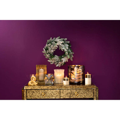Fern Large Glass Hurricane Candle Holder