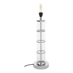 Clear Table Lamp with Black Shade | Camile