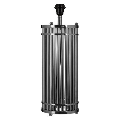 Silver Finish Cylindrical Table Lamp | Calvin
