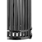 Silver Finish Cylindrical Table Lamp | Calvin