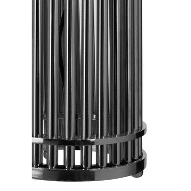 Silver Finish Cylindrical Table Lamp | Calvin