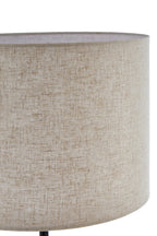 Natural Linen Shade with White Marble Base Floor Lamp | Murdoch