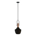Medium Pendant Light in Black and Copper | Argo
