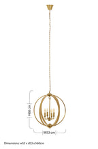 Antique Brass Pendant Light | Censer