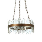 Acrylic Chandelier with Copper Band | Lustra