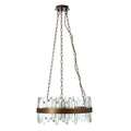 Acrylic Chandelier with Copper Band | Lustra