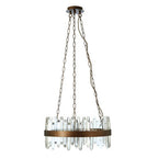 Acrylic Chandelier with Copper Band | Lustra
