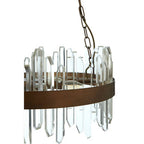 Acrylic Chandelier with Copper Band | Lustra