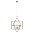 Nickel Finish Geometric Pendant Light | Kamara