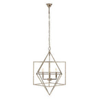 Nickel Finish Geometric Pendant Light | Kamara