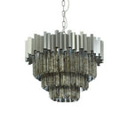 Small Nickel Painted Chandelier | Lustra